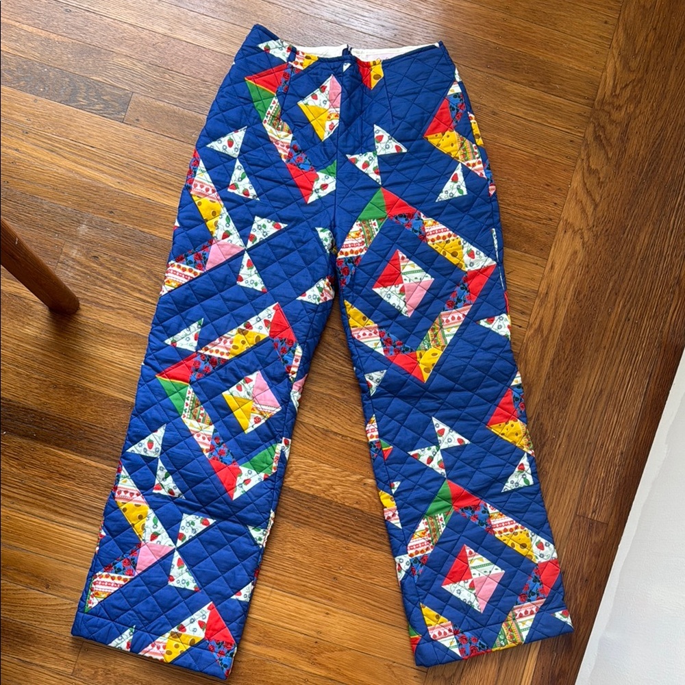 Lisa Says Gah Leah Patchwork Quilted Pants